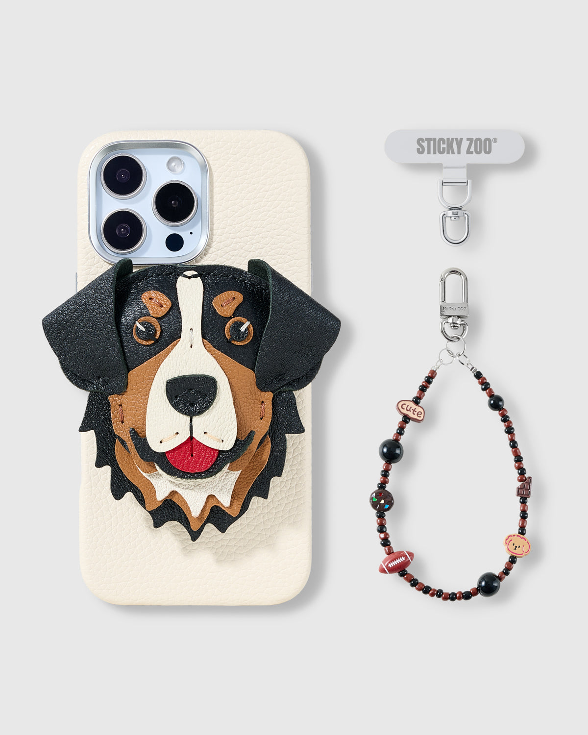 BERNESE FOOTBALL CHARM CASE SET