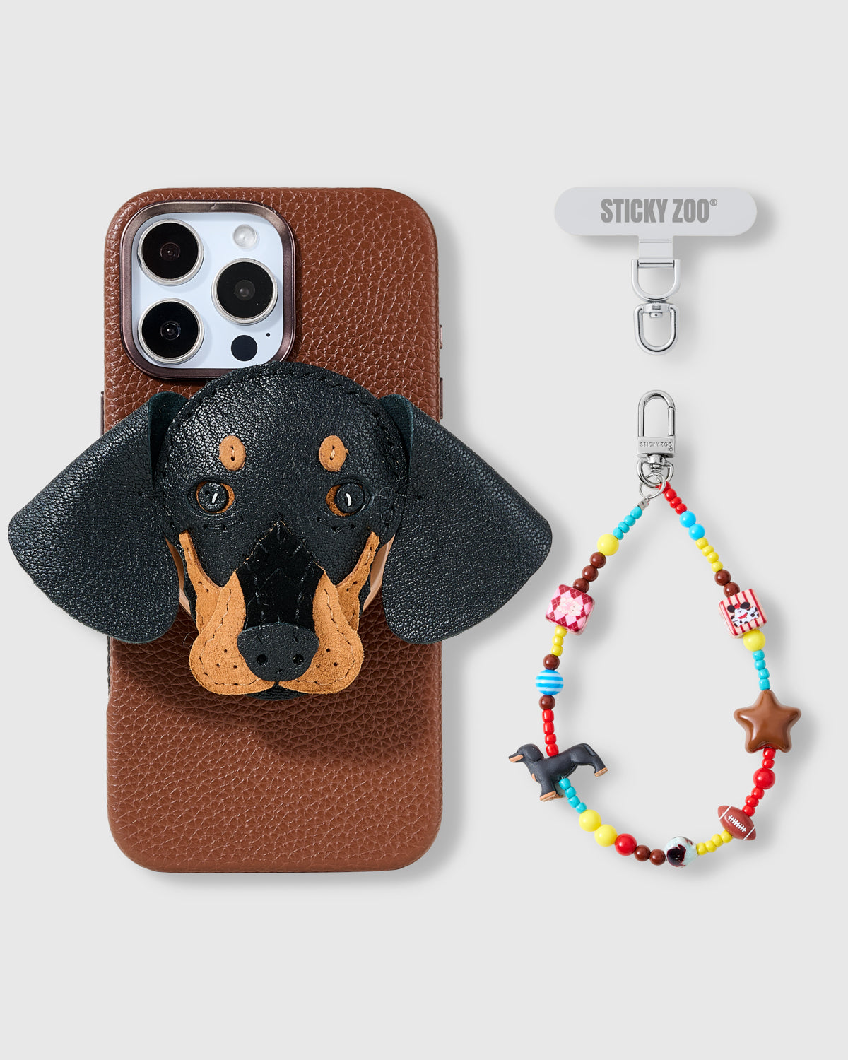 DACHSHUND CHARM CASE SET