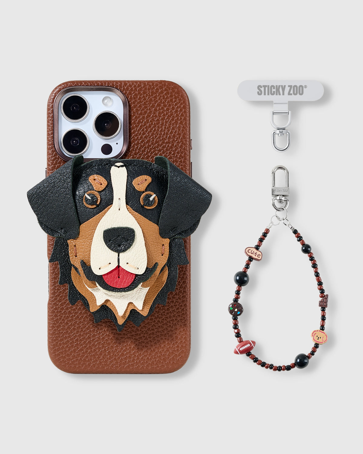 BERNESE FOOTBALL CHARM CASE SET
