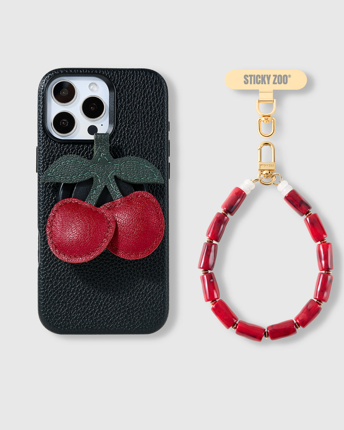 CHERRY CORAL CHARM CASE SET
