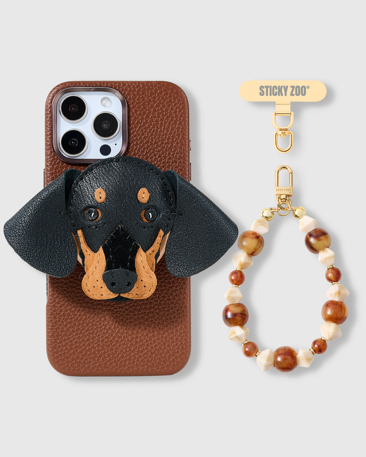 DACHSHUND CHARM CASE SET