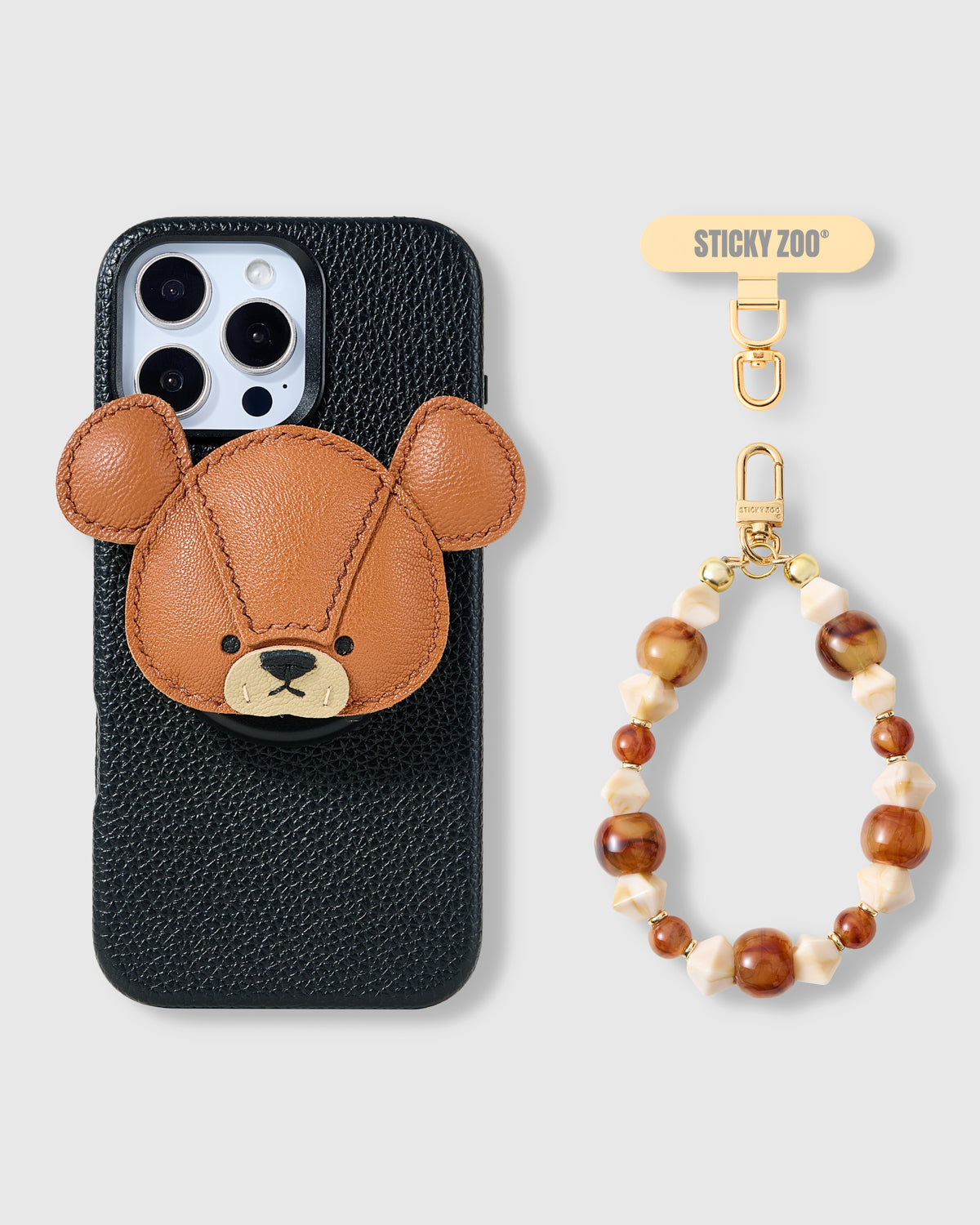 TEDDY GEM CHARM CASE SET