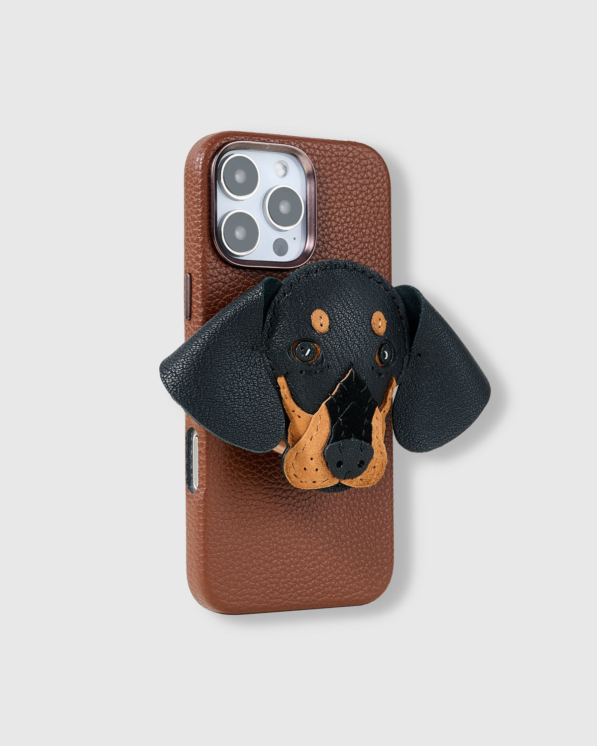 MOCHA DACHSHUND CHARM CASE SET