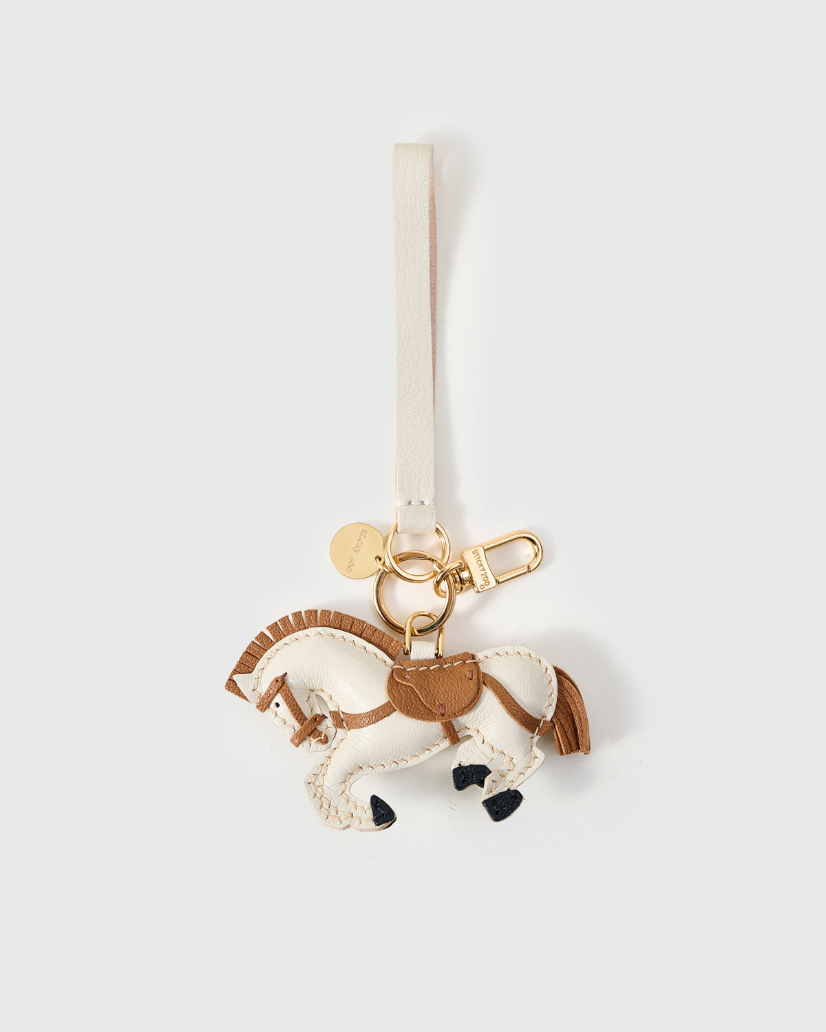 Maison Horse Leather Bag Charm & Keychain – Handmade Gift from