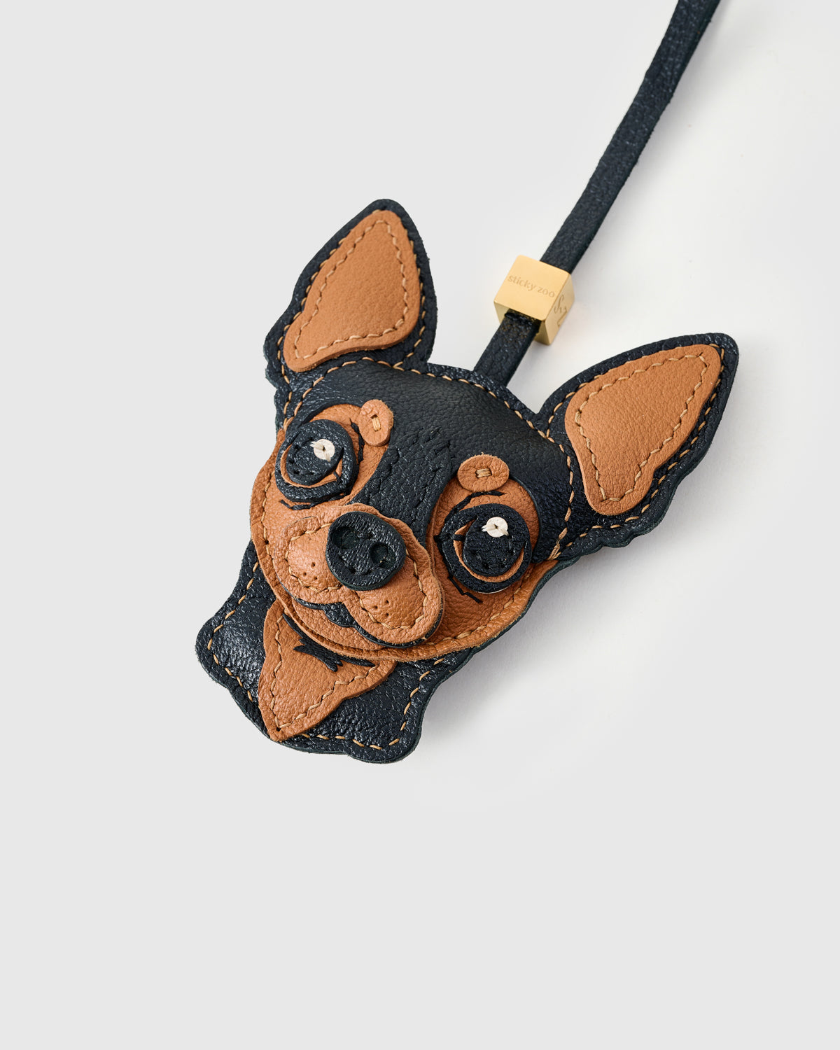 Chihuahua Leather Charm — Hand-Cut French Leather – STICKYZOO® Chihuahua Leather Charm — Hand-Cut French Leather – STICKYZOO®