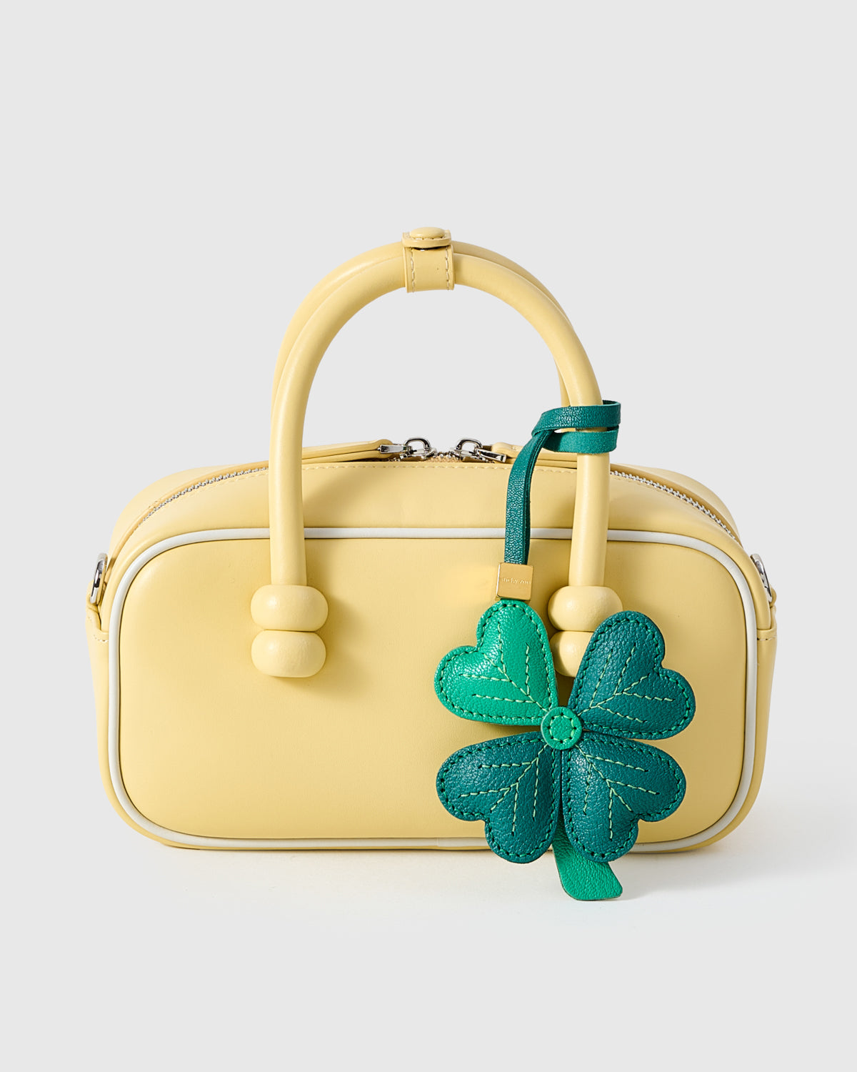 Sticky Zoo® レザー バッグチャーム＆キーチェーン – 18Kゴールドを