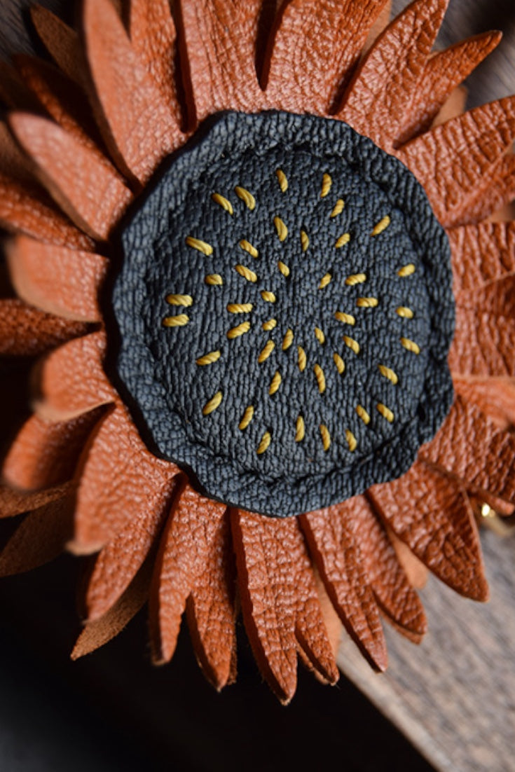 SUNFLOWER BAG CHARM