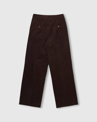 Back view of STICKYZOO Bears on the Cords in brown showing five-pocket corduroy construction with gold rivets