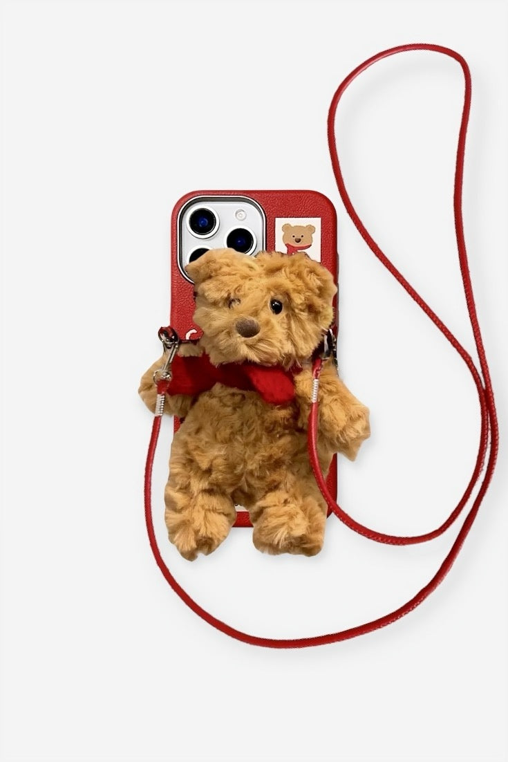 CUTE TEDDY BEAR PHONE CASE