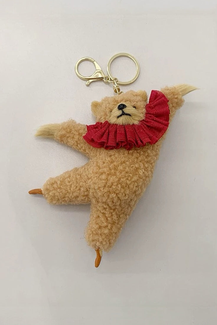 DANCING TEDDY BEAR BAG CHARM