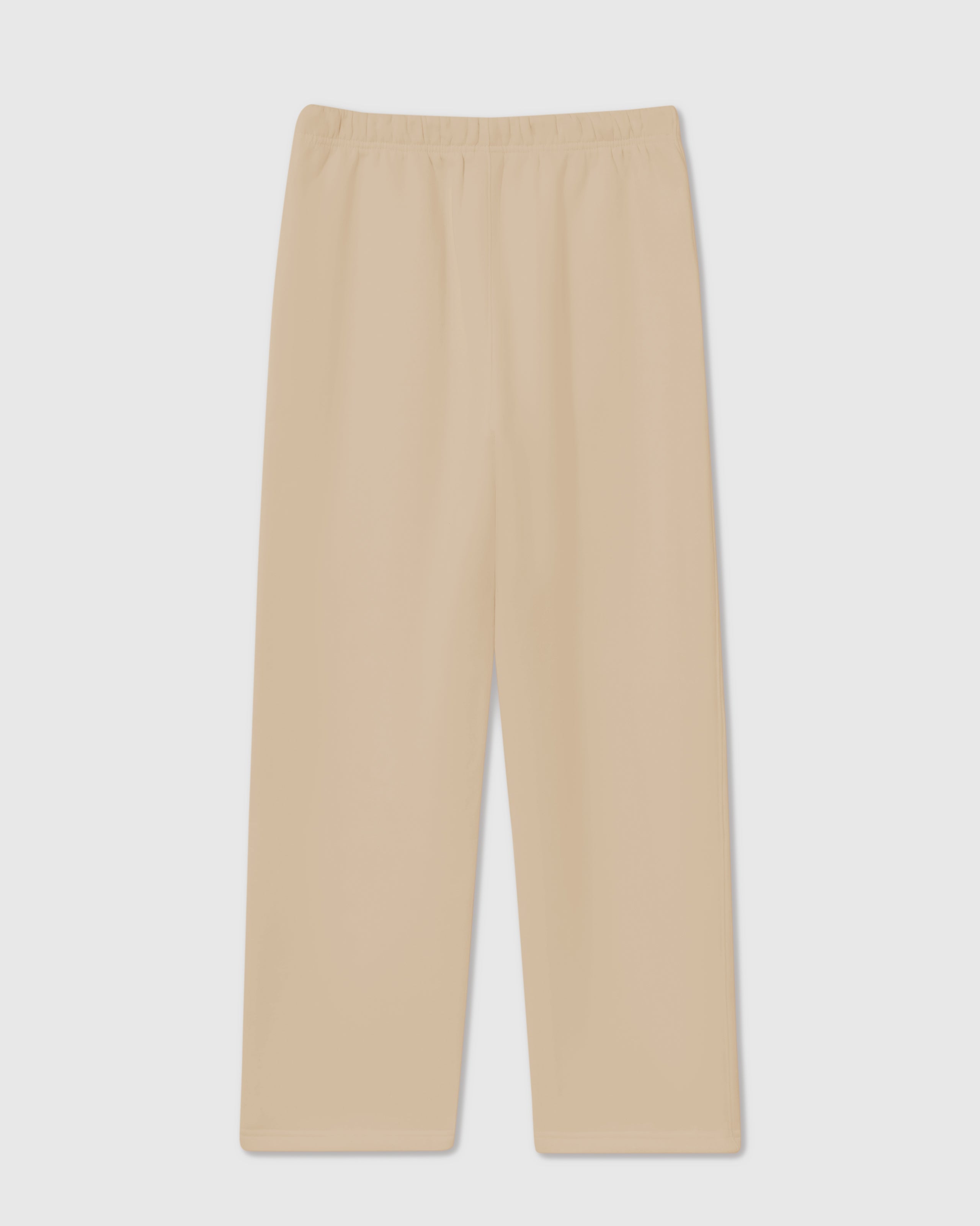 {{Rated 4.9 by thousands}} Back view of cream Poodle Parade Sweatpant showing clean seams and relaxed fit