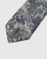 {Abstract marble wash pattern} Abstract marble detail on storm grey mulberry silk tie showing embroidered pattern by STICKYZOO