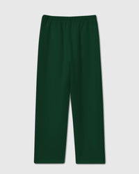 Back view of forest green Poodle Parade Sweatpant showing clean seams and relaxed fit