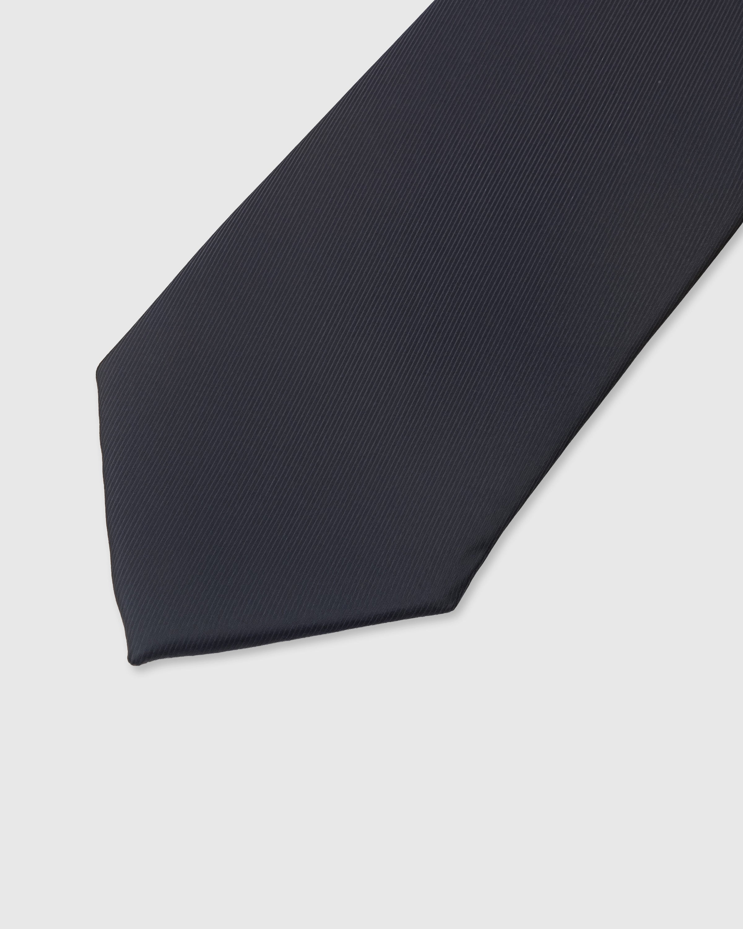 Micro-twill weave detail on midnight mulberry silk tie showing diagonal surface texture by STICKYZOO