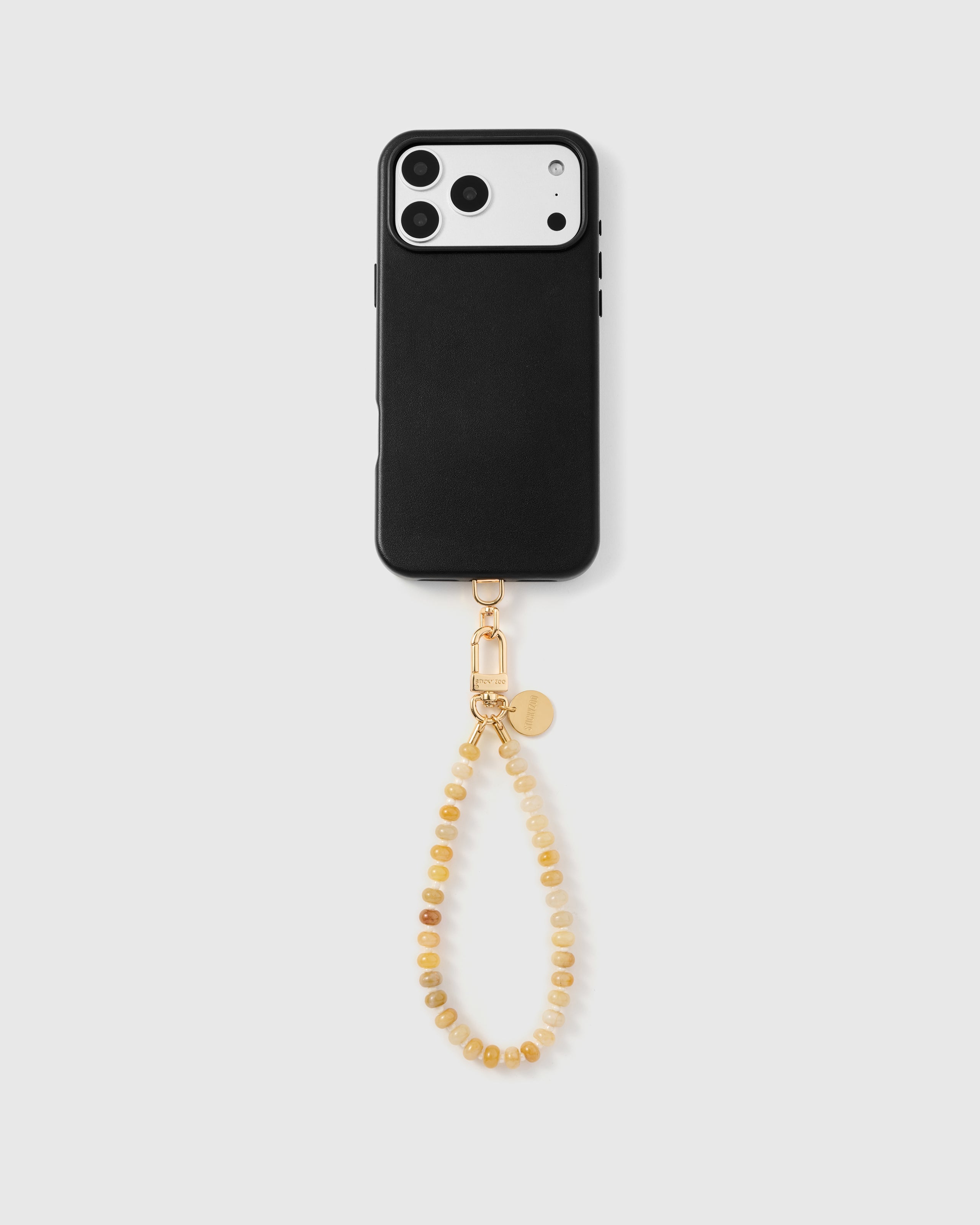 SAFFRON AGATE ORBIT PHONE STRAP
