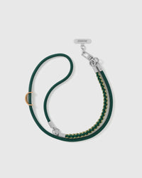 Full length of the adjustable pine braided strap worn cross-body or over the shoulder — rated 4.9 across 5,000+ reviews