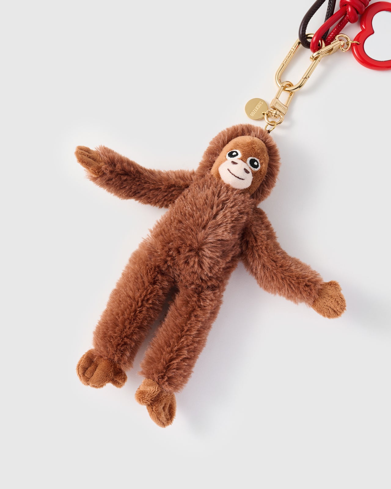 SWEET SWING ORANGUTAN HEART STACK CHARM