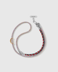 Full length of the adjustable heather braided strap worn cross-body or over the shoulder — rated 4.9 across 5,000+ reviews