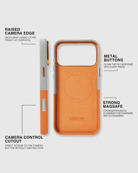 PORTEMONNEE TELEFOONHOESJE — GRIJS ORANJE
