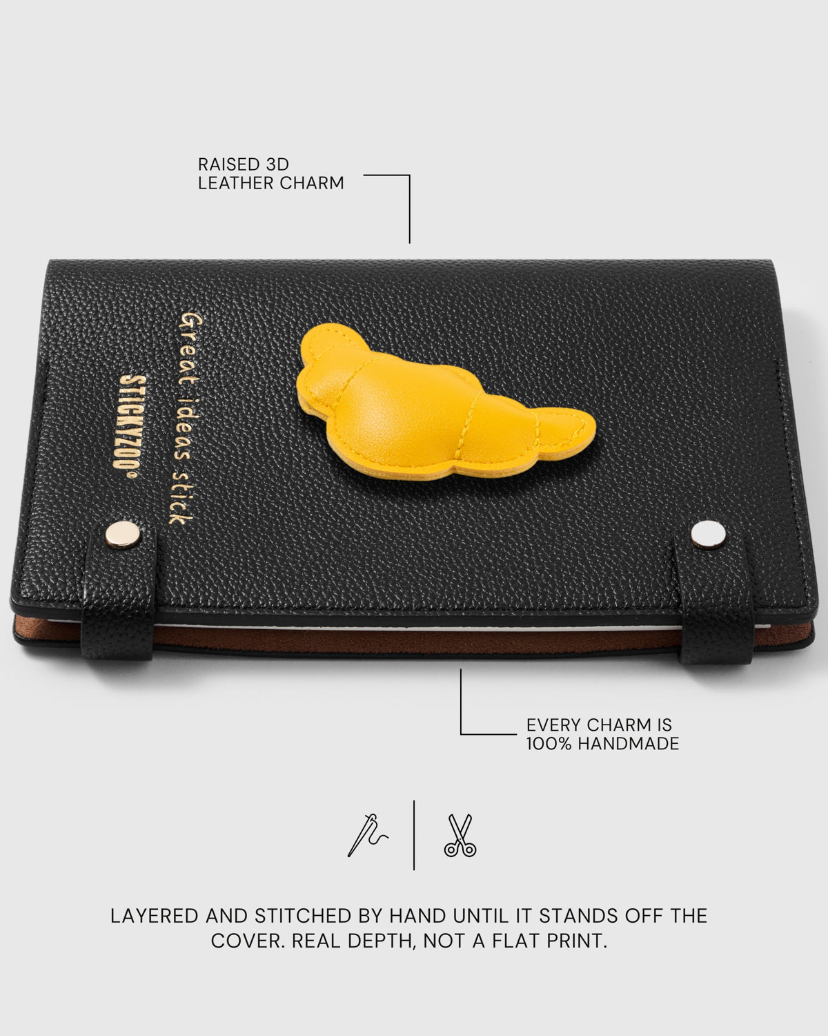YELLOW CROISSANT NOTEBOOK