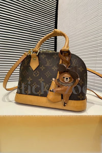 BALLET BEAR CHARM charm on a bag — real French Alran leather, 3 days by hand.