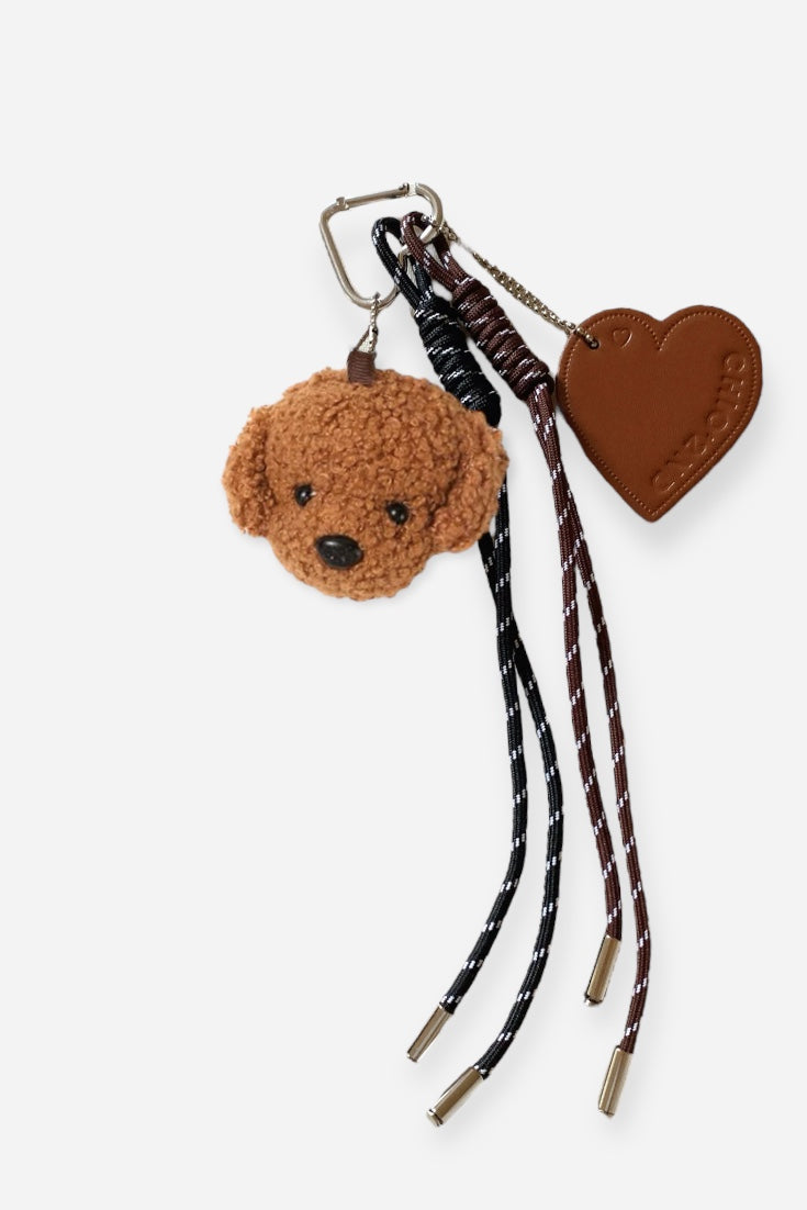 PUFFY POODLE BAG CHARM