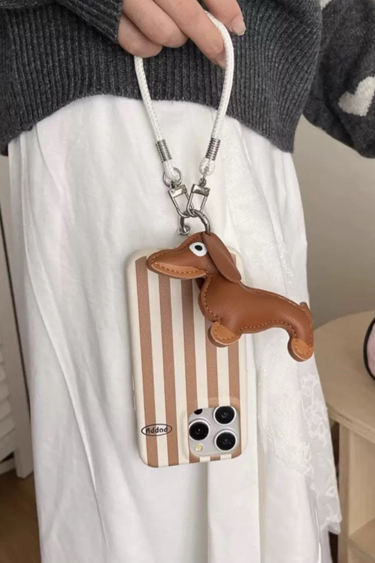 STRIPED DACHSHUND PUPPY CASE