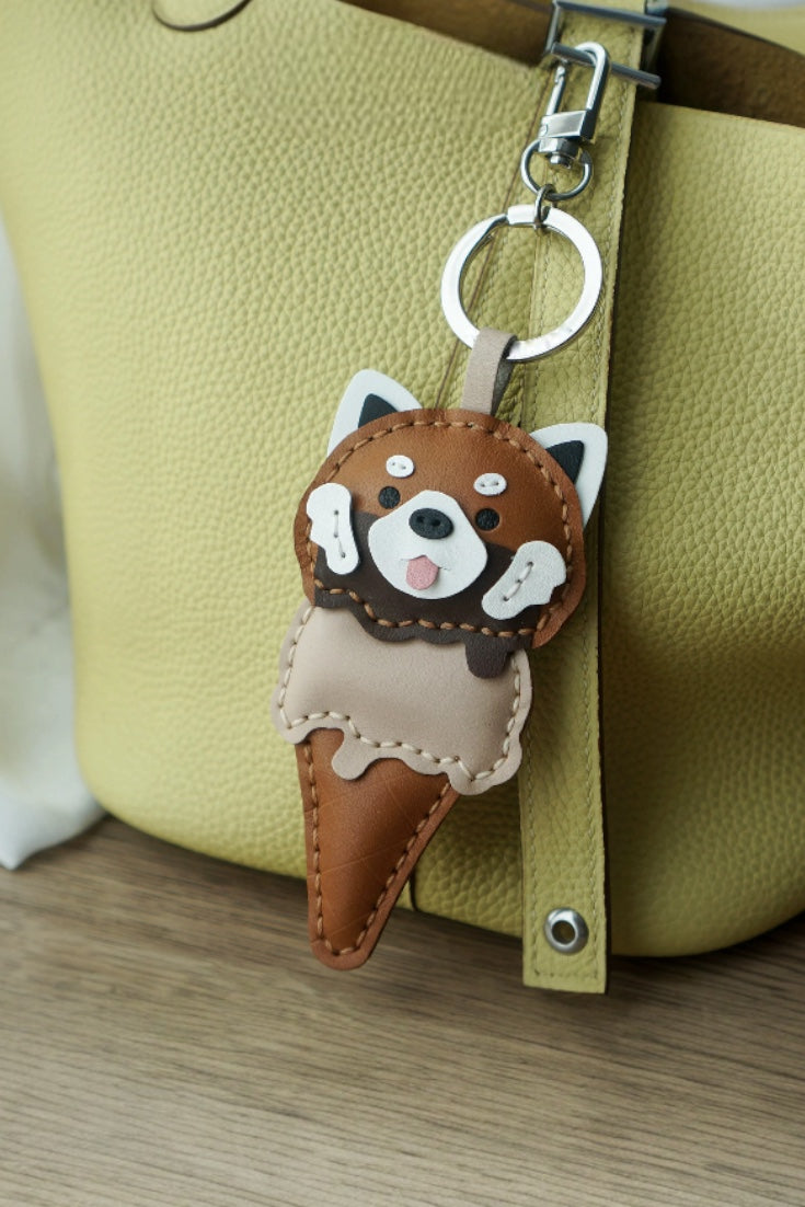 RACCOON ICE CREAM BAG CHARM