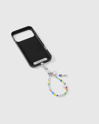Inside of phone case showing STICKYZOO Phone Strap Card attachment slot