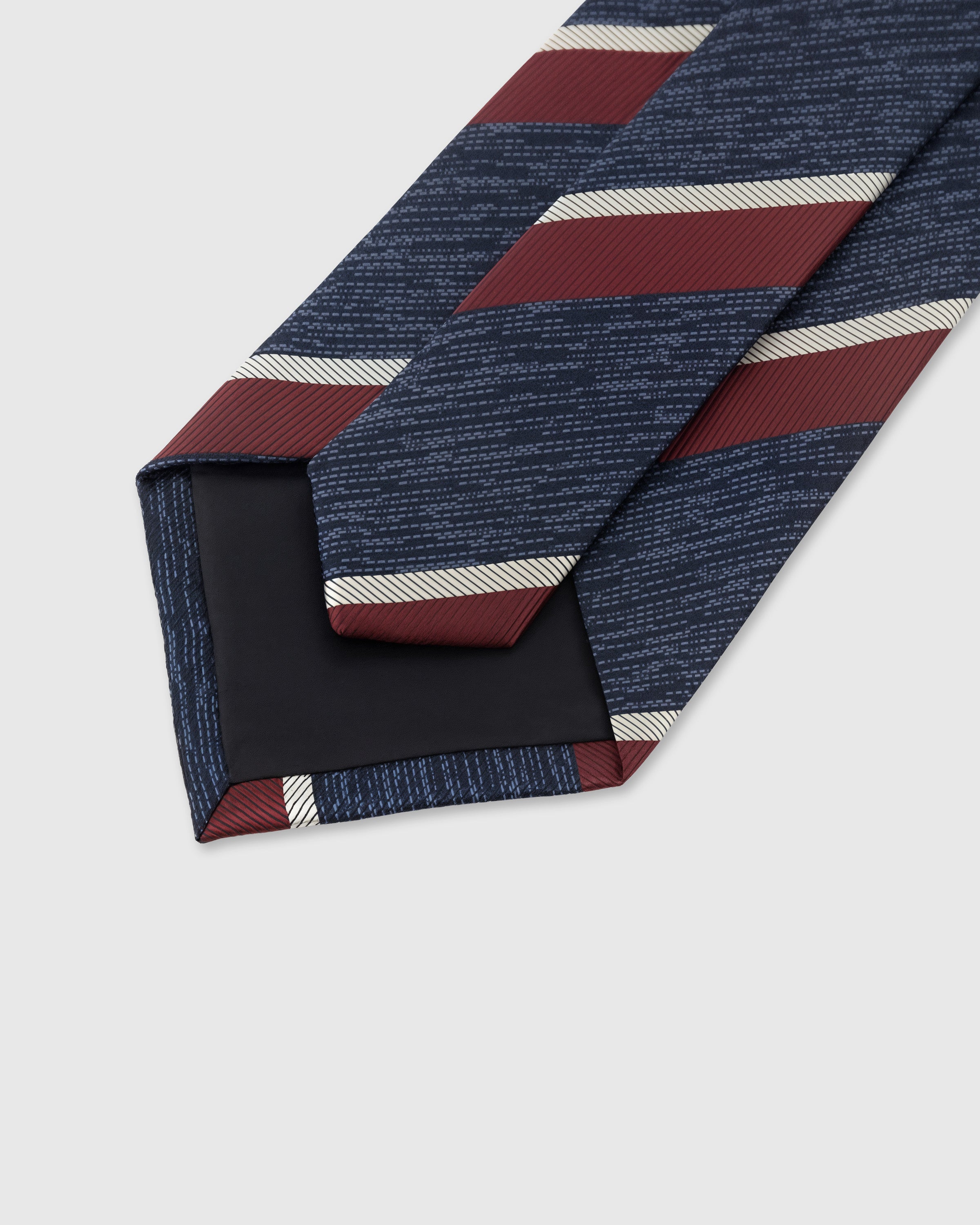 NAVY BORDEAUX STRIPE TIE — Rated 4.9★ with 100,000+ sold, gift-ready STICKYZOO packaging, designed in Amsterdam
