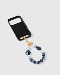 Inside of phone case showing STICKYZOO Phone Strap Card attachment slot