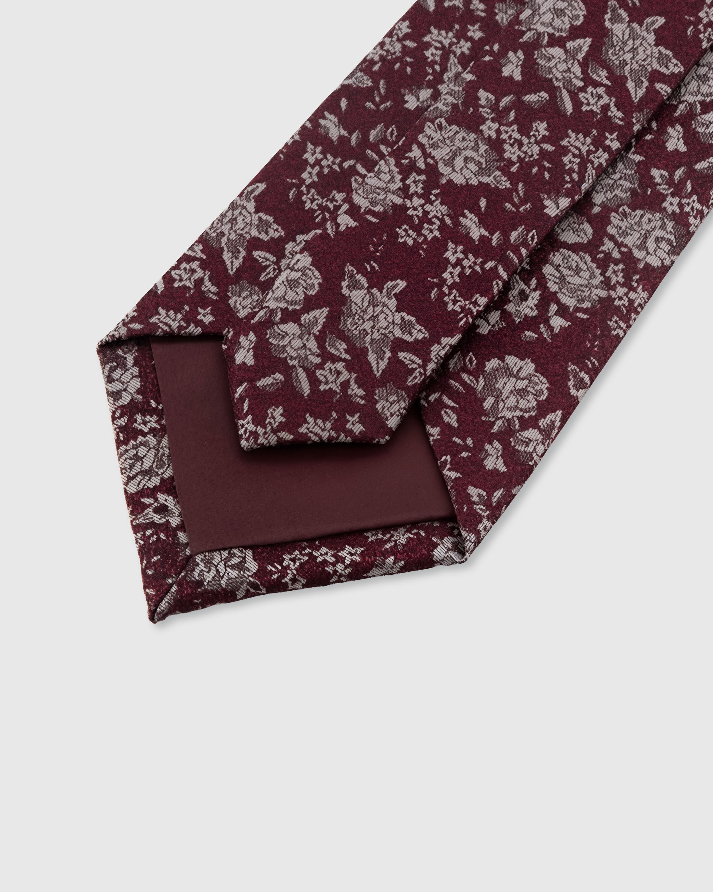 STICKYZOO WINE DITSY TIE — 45° bias-cut Italian method, structured interlining, rated 4.9★