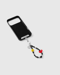 Inside of phone case showing STICKYZOO Phone Strap Card attachment slot