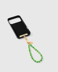 Inside of phone case showing STICKYZOO Phone Strap Card attachment slot