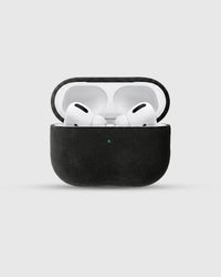 STICKYZOO black case showing dense Italian microfiber suede nap