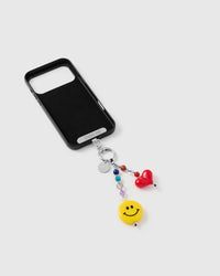 Inside of phone case showing STICKYZOO Phone Strap Card attachment slot