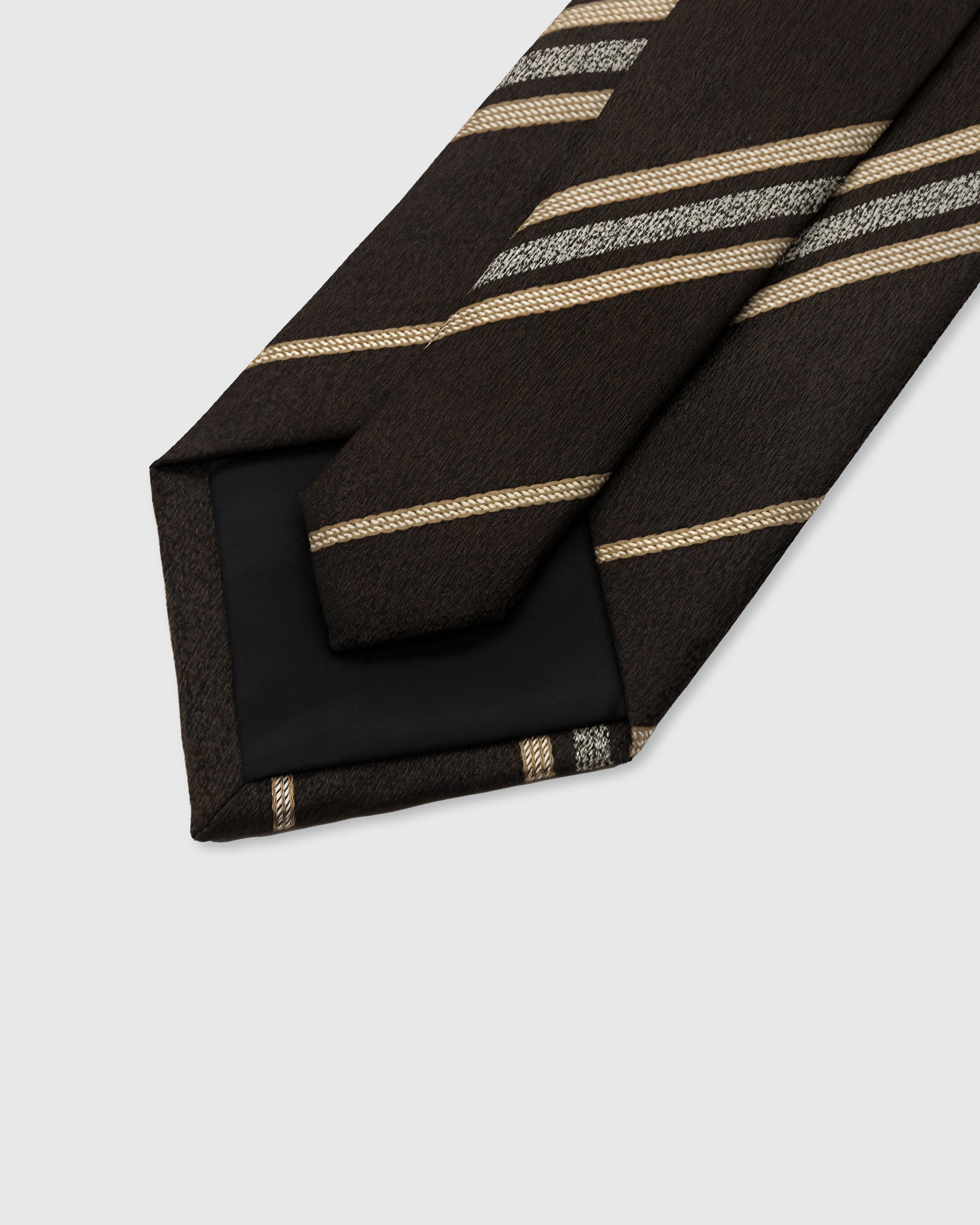 ESPRESSO PINSTRIPE TIE — Rated 4.9★ with 100,000+ sold, gift-ready STICKYZOO packaging, designed in Amsterdam