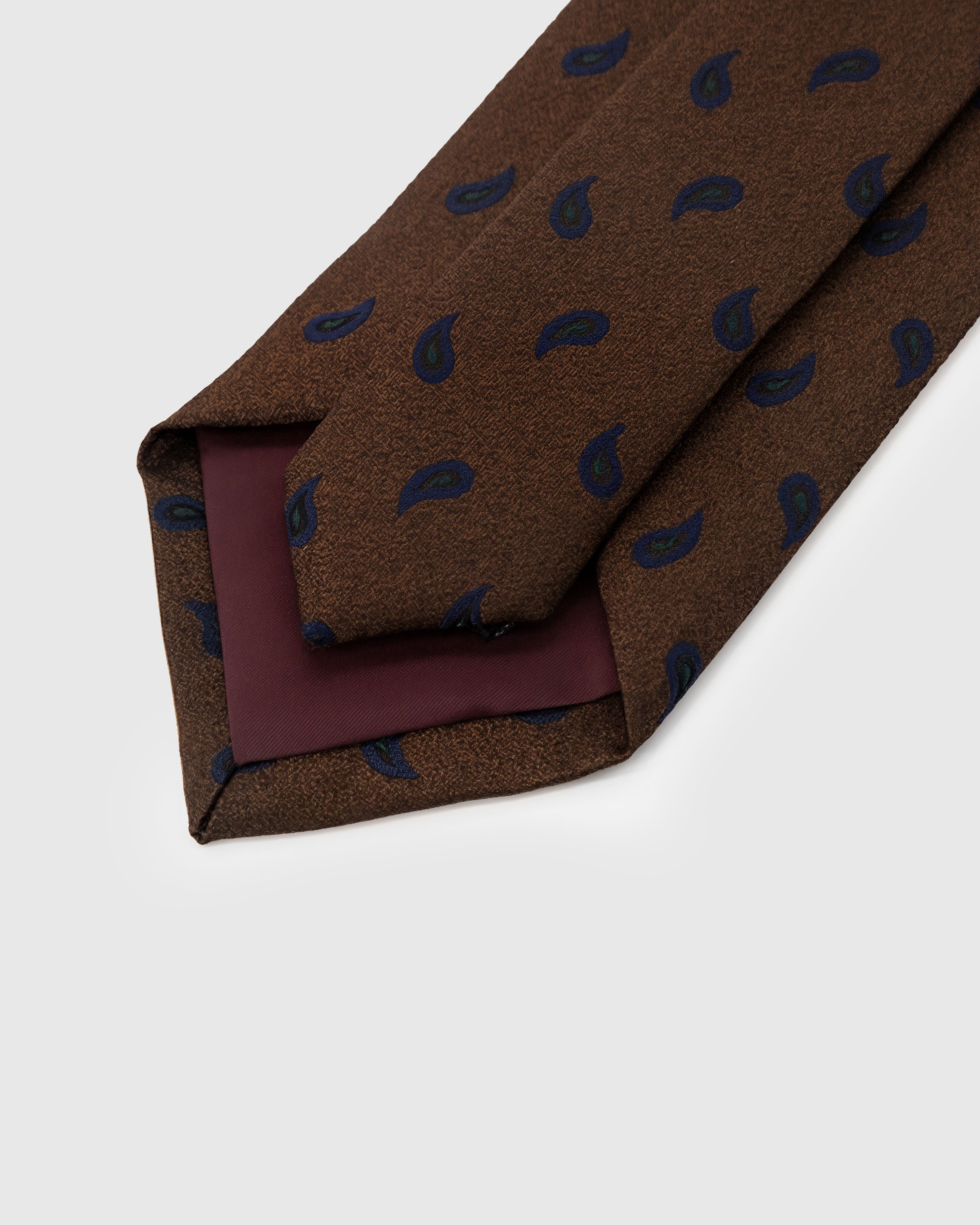 STICKYZOO Sand Diamond Tie interior with structured interlining and hand-finished slip stitching, 145 x 8 cm