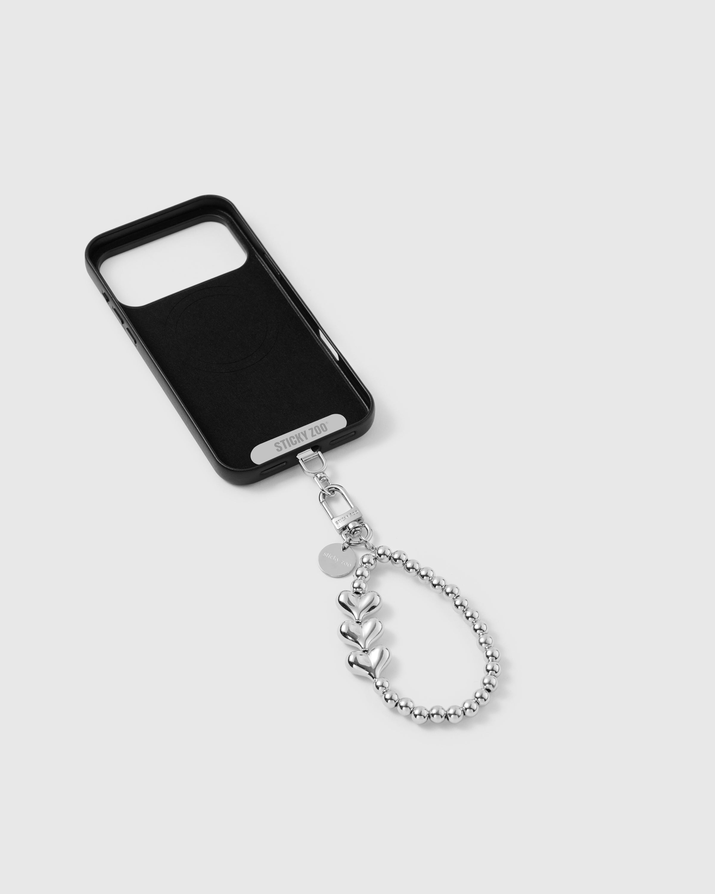 TRIPLE HEART PHONE STRAP