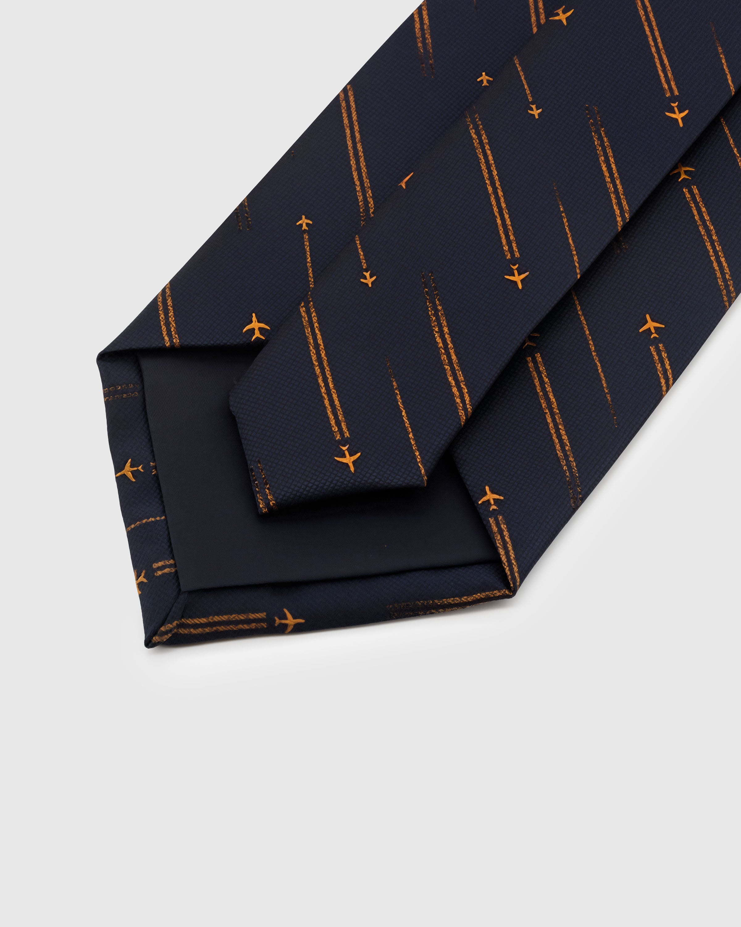 STICKYZOO Navy Aviator Tie in STICKYZOO premium gift-ready packaging, structured interlining, 145 x 8 cm