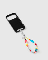 Inside of phone case showing STICKYZOO Phone Strap Card attachment slot