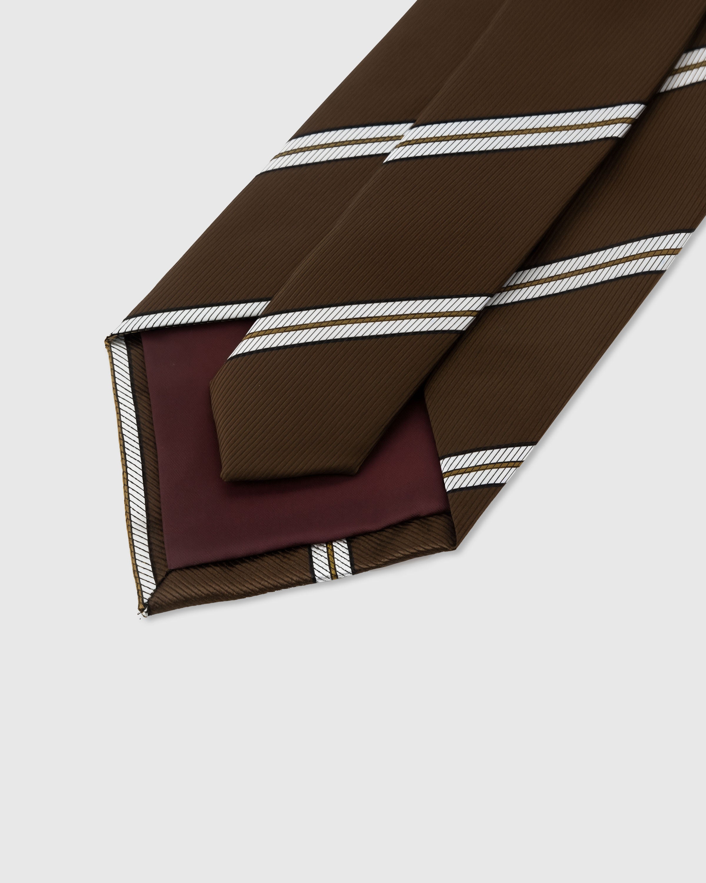 STICKYZOO Chestnut Twin Tie rated 4.9 stars, structured interlining and hand-finished slip stitching, 145 x 8 cm