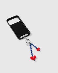 Inside of phone case showing STICKYZOO Phone Strap Card attachment slot