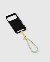 Inside of phone case showing STICKYZOO Phone Strap Card attachment slot