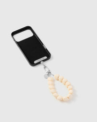 Inside of phone case showing STICKYZOO Phone Strap Card attachment