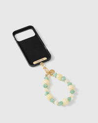 Inside of phone case showing STICKYZOO Phone Strap Card attachment slot
