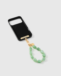 Inside of phone case showing STICKYZOO Phone Strap Card attachment slot