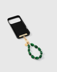 Inside of phone case showing STICKYZOO Phone Strap Card attachment slot