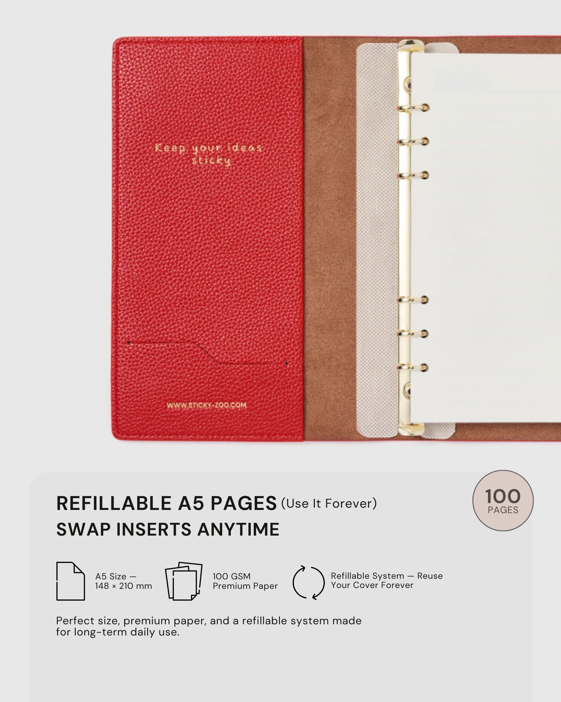 leather notebook Golden Retriever – handmade gift for journaling