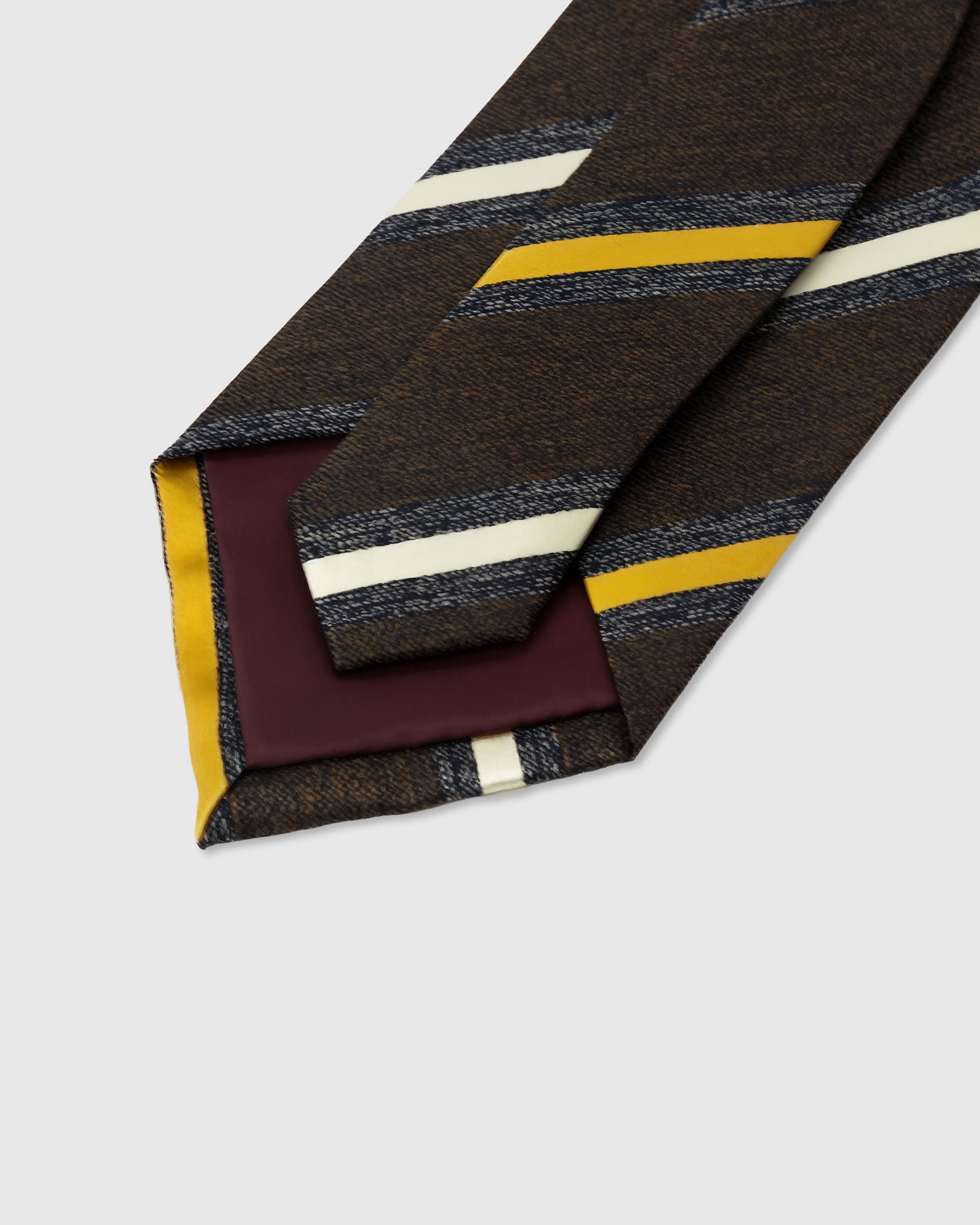 STICKYZOO Espresso Varsity Tie, 5,000+ verified reviews, structured interlining and hand-finished slip stitching, 145 x 8 cm